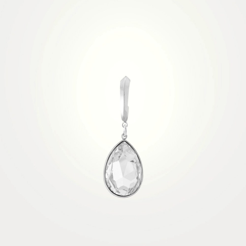 MOUNSER Clarity Hoop Earring With Crystal